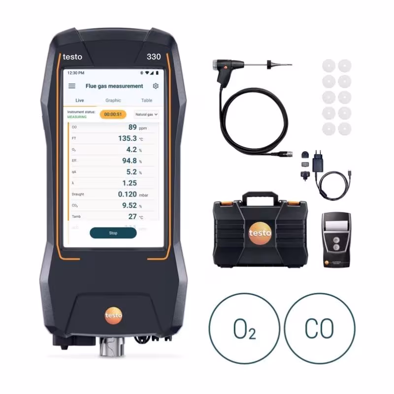 Testo 330 Advanced Combustion Analyzer